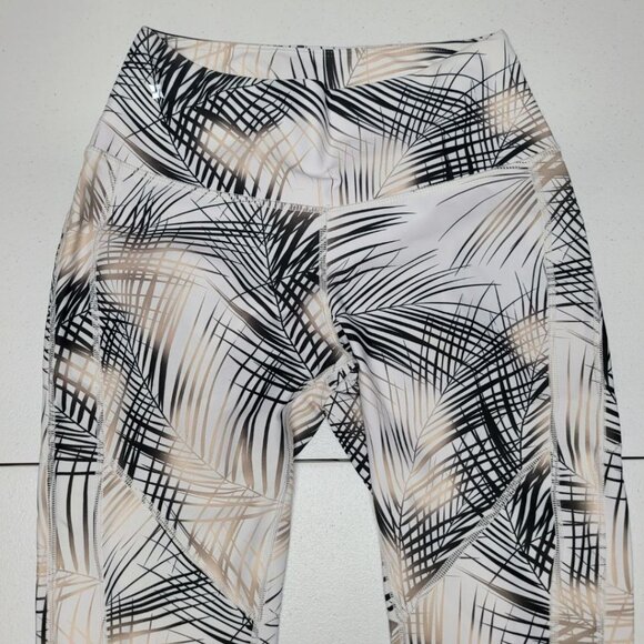 Nux Level Athletic Leggings Thrive Branded Pockets White Gold‎ Womens Medium - Picture 7 of 9